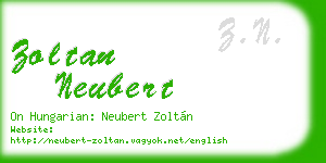 zoltan neubert business card